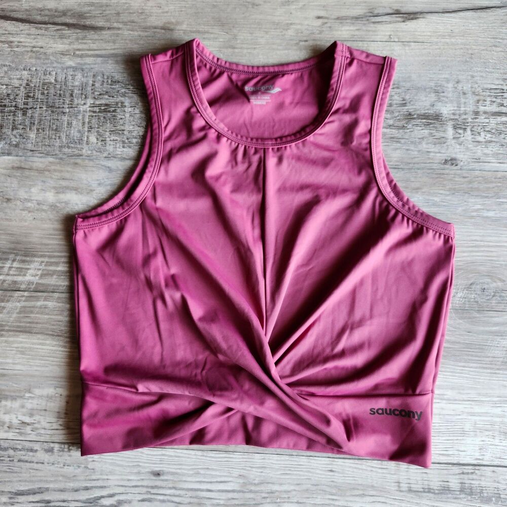 (S) Saucony cropped tank top